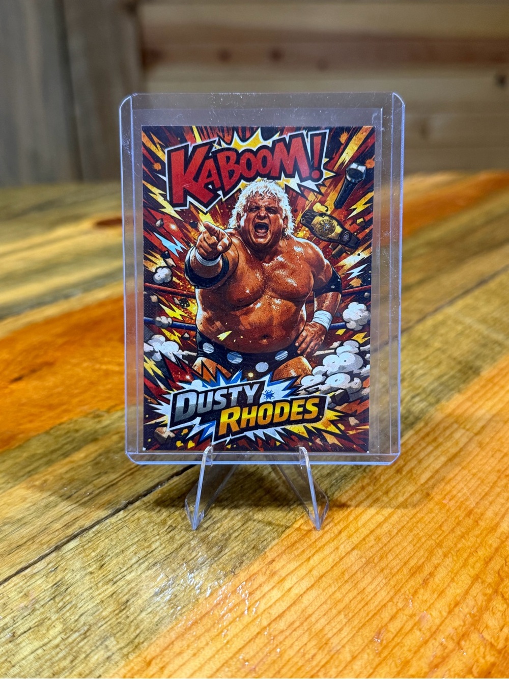 Dusty Rhodes Kaboom Wrestling Custom Trading Card